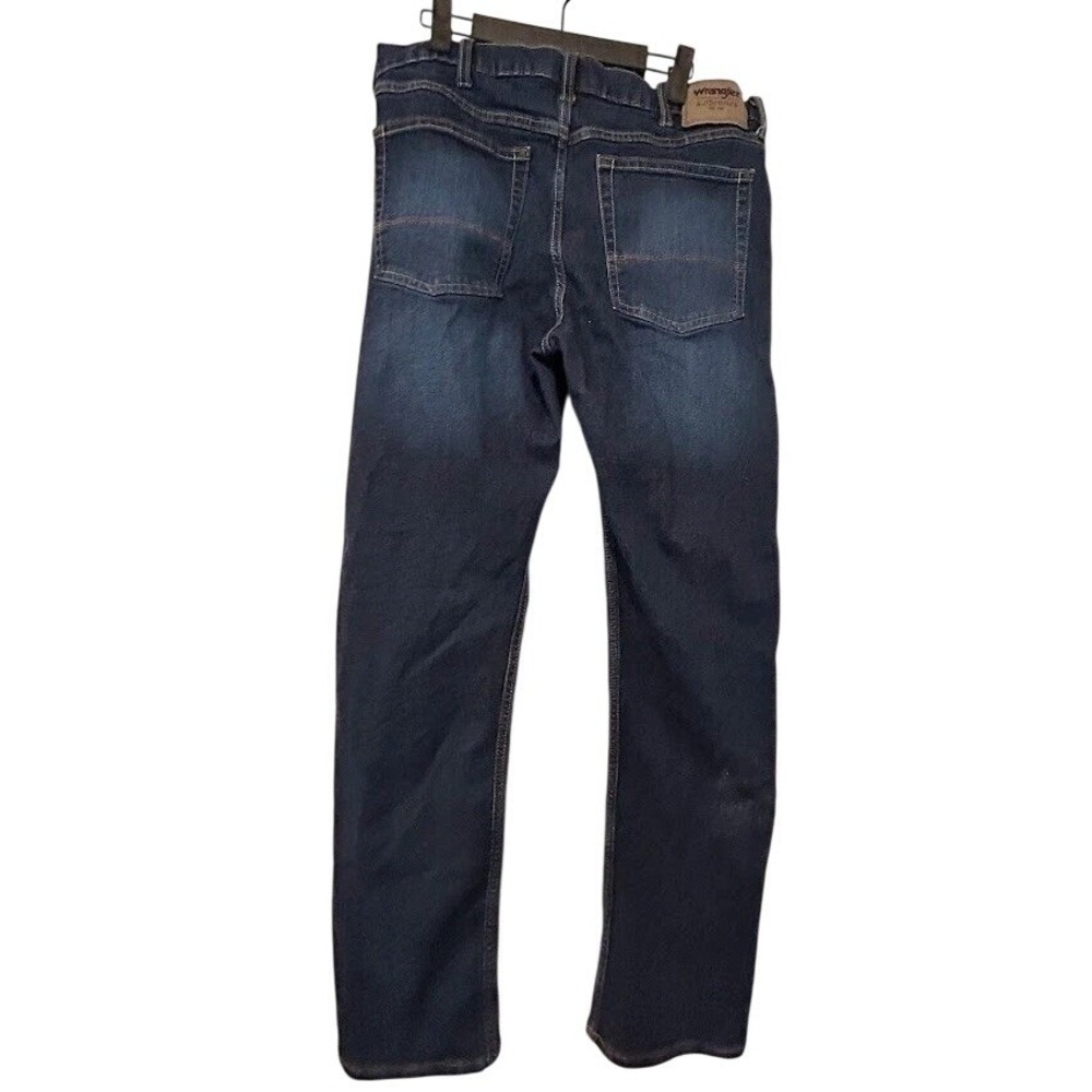 Wrangler Authentics Mens Straight Leg Stretch Jeans Dark Wash 34x32 10ZM4SSBR - Picture 2 of 3